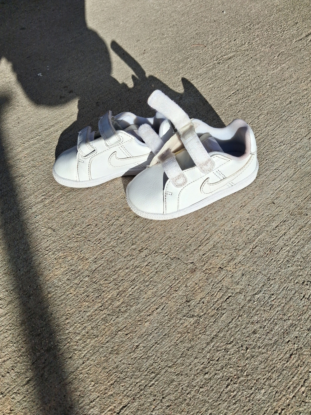 Nike Court Royale TDV Toddler Shoes 6C White Hook & Loop Straps
